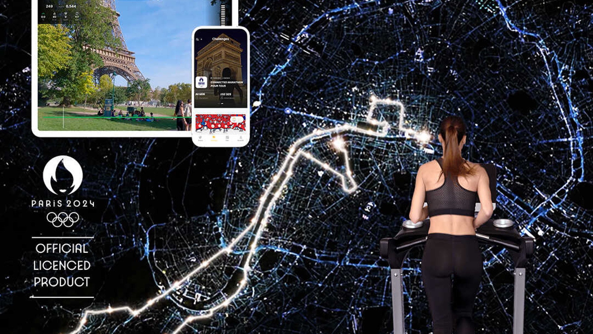 Paris 2024 connected Marathon Pour Tous con  Kinomap